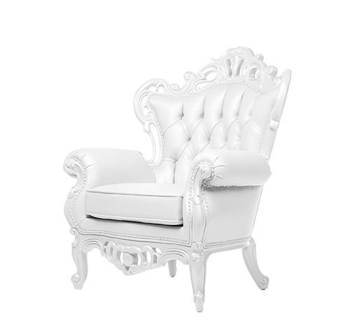 MARCELO WHITE LOUNGE CHAIR